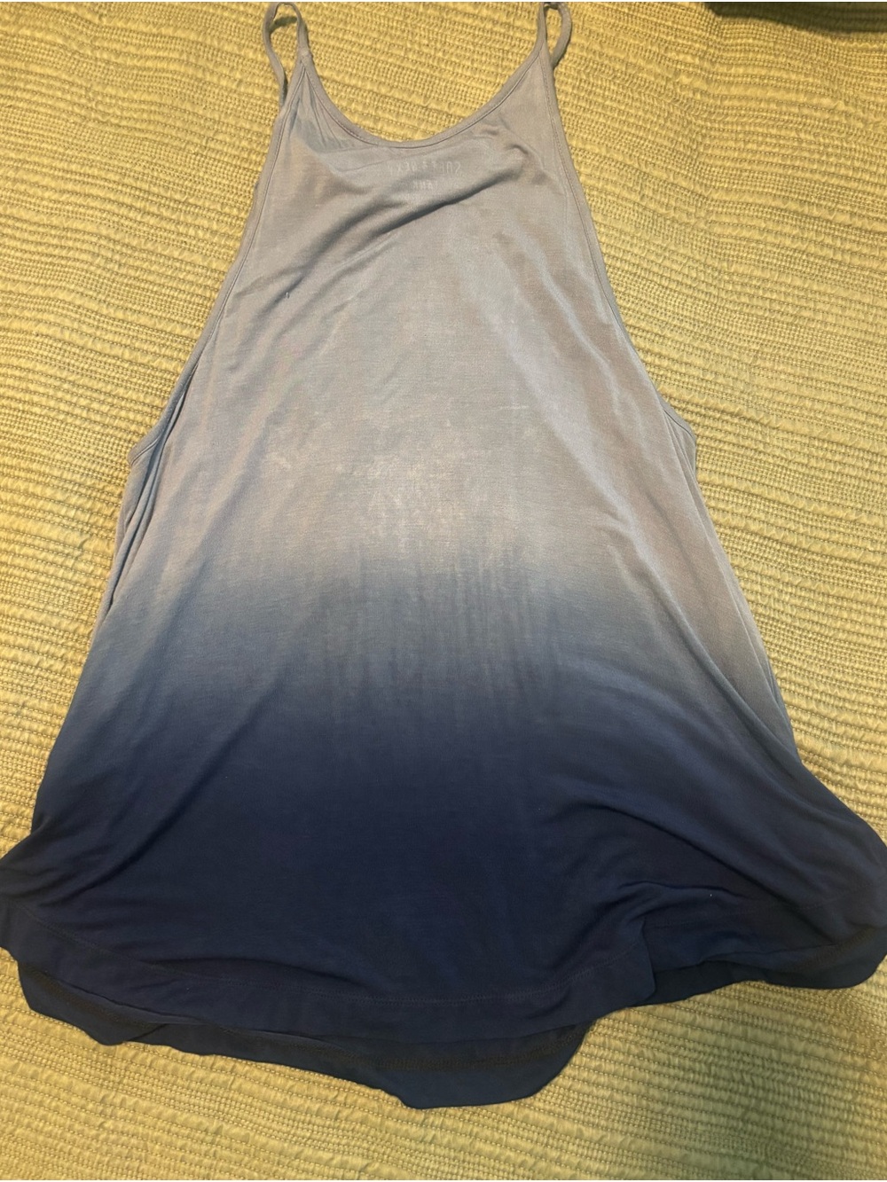 American Eagle Ombre Fringe Tank Top - Blue - Picture 2 of 3